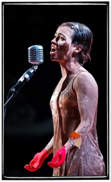 Audrey Brisson (The Girl) in Kneehigh’s "The WildBride." Photo by Steve Tanner.