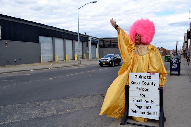 Join host Chicken Bitches for the return of the Smallest Penis in Brooklyn Pageant this Saturday at 2pm. Photo: Ann Spaulding Hawthorn