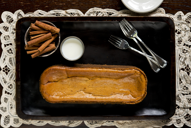 Pumpkin cheesecake sounds like a real upgrade from the standard pumpkin pie. Photo: James