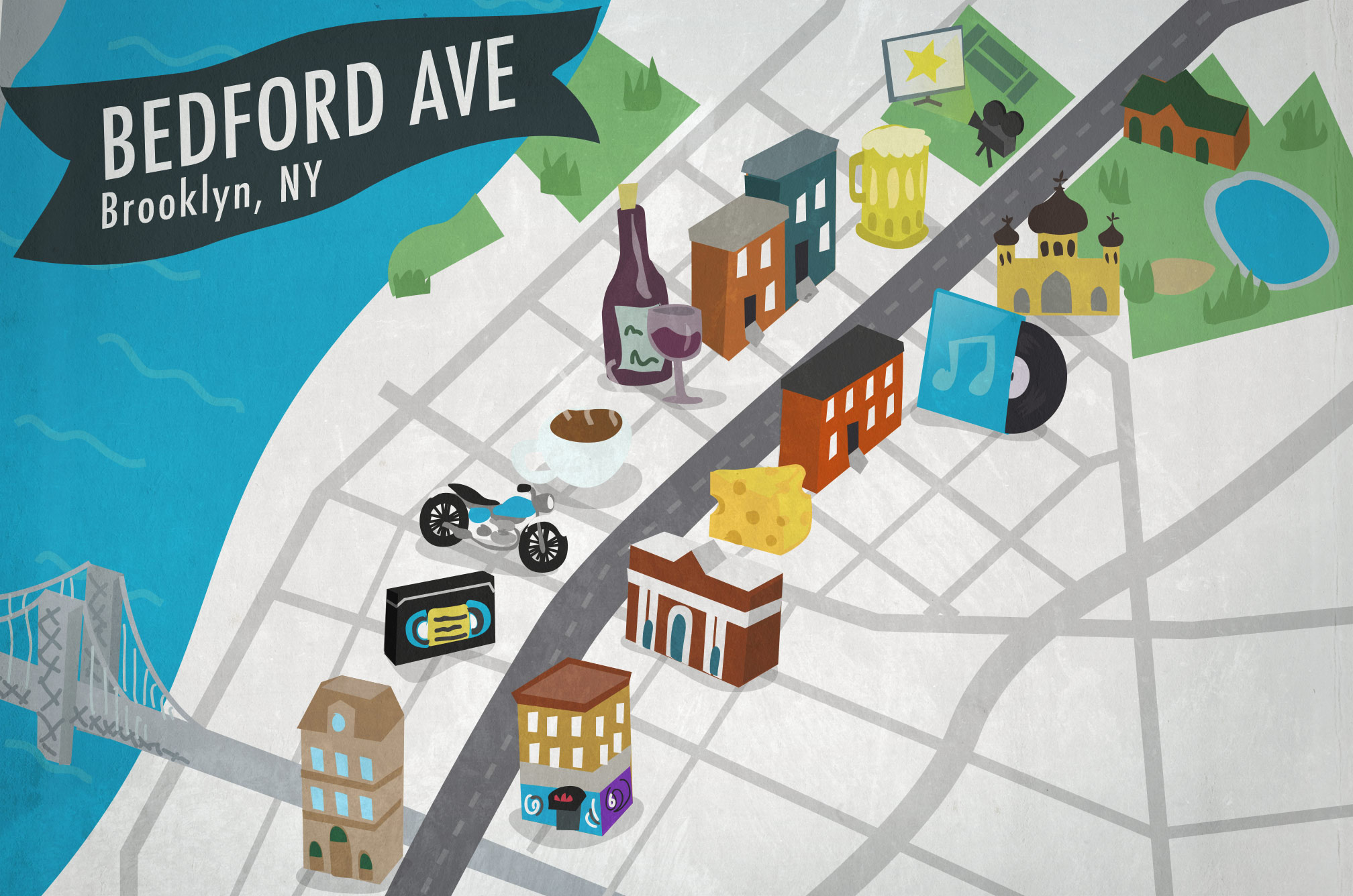 Bedford Avenue Map 